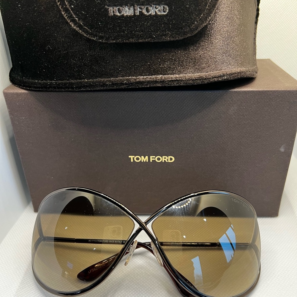TOM FORD Bronze Metal Radient Tint Miranda Sunglasses